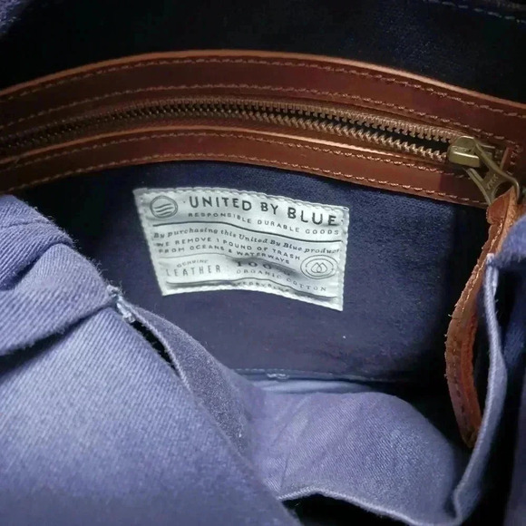 United By Blue Heavy Canvas Leather Bag - Picture 5 of 7